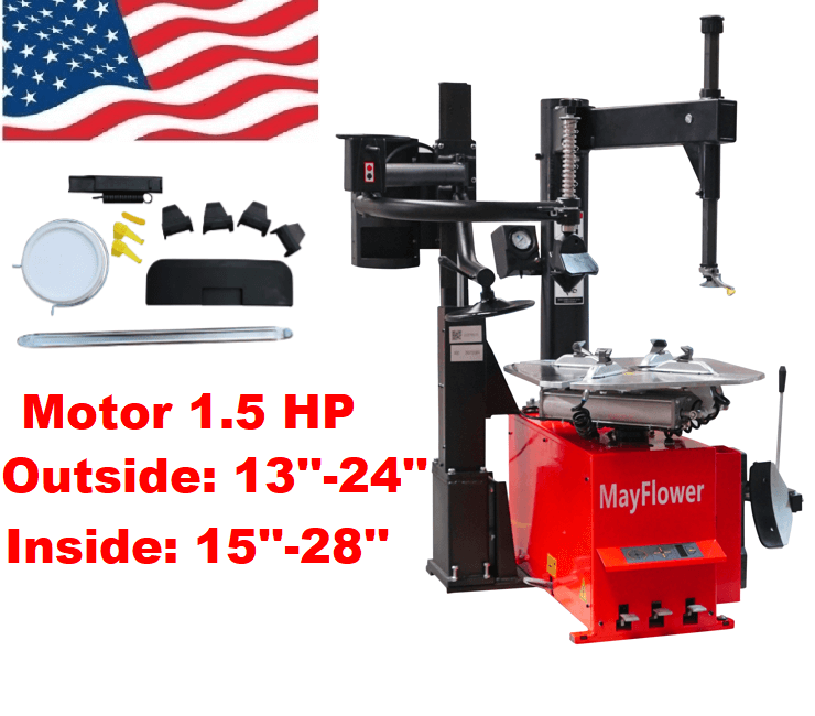 1.5 HP Tire Changer Wheel Changers Balancer Machine Combo 980 800 Red Edition