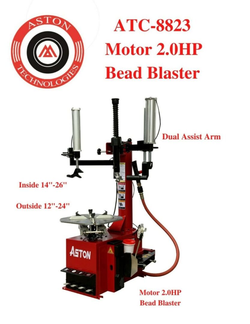 Aston 2.0hp Tire Changer Wheel Balancer Combo Self Calibration W/laser Rim 26"