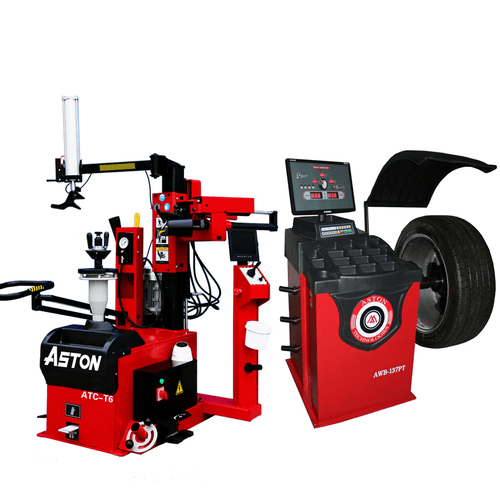 Aston ® Leverless Center Post Tire Changer Combo Fully Automatic T6-3022