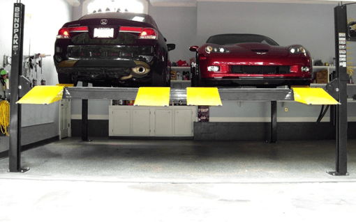HD-9SWX 9,000-lb. Capacity / Four-Post Lift / Dual Platform / Super Wide / Extended-Length
