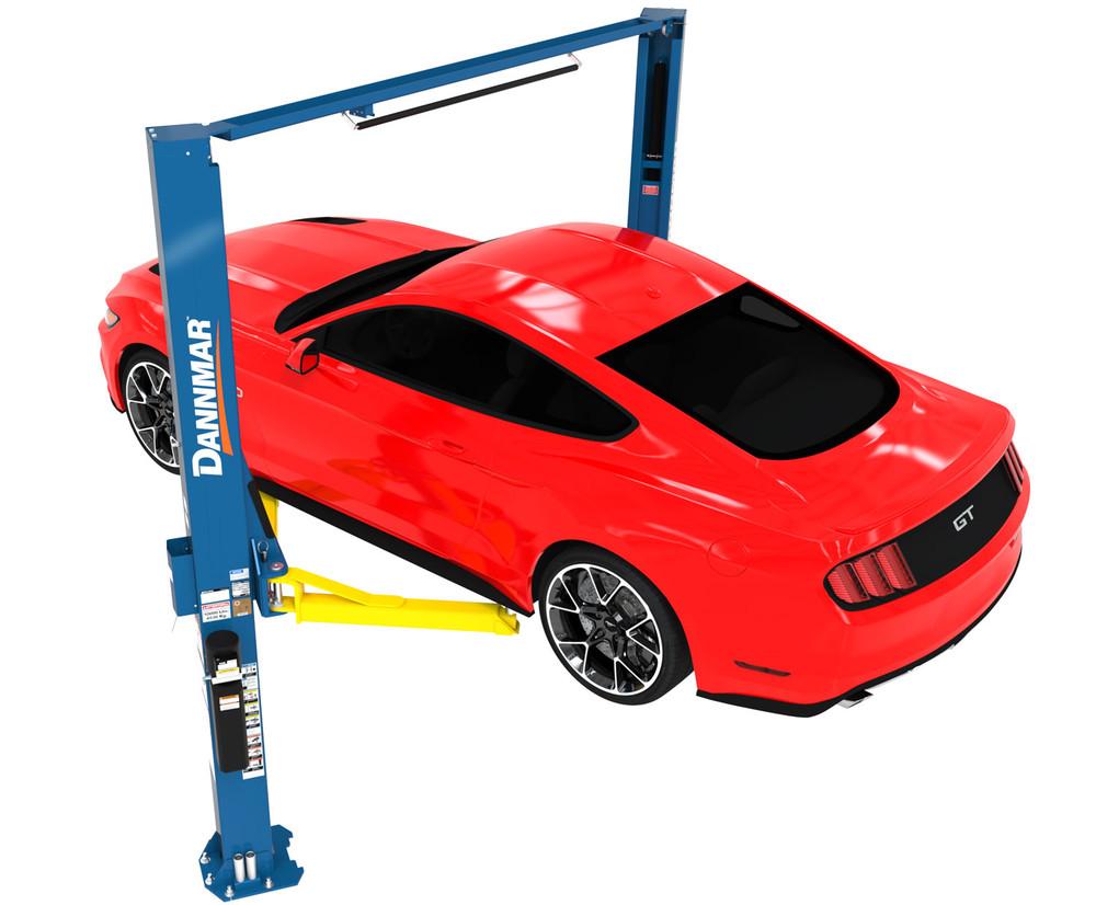 Dannmar D2-10A 10,000-lbs. Capacity Two-Post Lift / Asymmetric / Includes Stackable Pads and Adapters