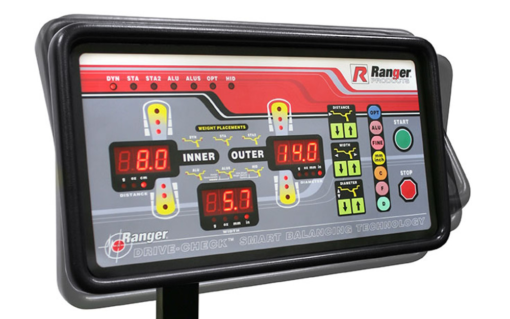 Ranger DST-64T wheel balancer / 3d quick-touch datawand / 36 mm shaft – yellow/gray