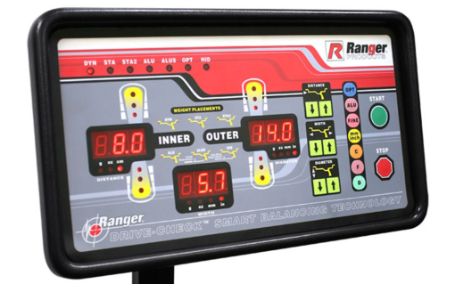 Ranger DST-64T wheel balancer / 3d quick-touch datawand / 36 mm shaft – yellow/gray