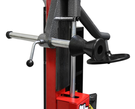 Ranger R76ATR tilt-back tire changer with assist tower – yellow/gray