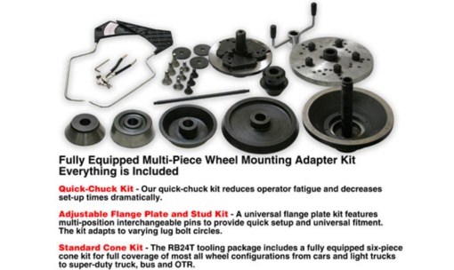 Ranger RB24T super duty truck wheel balancer with drive check technology – yellow/gray