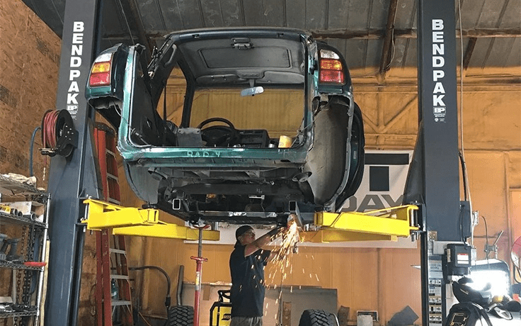 XPR-10AXLS 10,000-lb. Capacity / 2-Post Lift / Asymmetric Clearfloor / Extra Tall