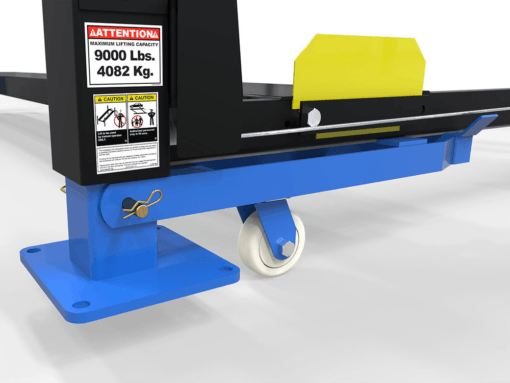 Dannmar D4-9 Package 9,000-lbs. Capacity Four-Post Lift / Standard Rise, Standard Length / Includes Caster Kit, Drip Trays, and Aluminum Ramps