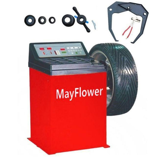 Mayflower Heavy Duty Wheel Balancer Tire Balancers car Machine 800 Red Edition