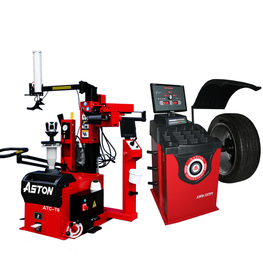 Aston ® Leverless Center Post Tire Changer Combo Fully Automatic T6-3022