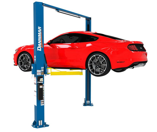 Dannmar D2-10A 10,000-lbs. Capacity Two-Post Lift / Asymmetric / Includes Stackable Pads and Adapters