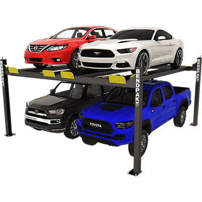 HD-9SWX 9,000-lb. Capacity / Four-Post Lift / Dual Platform / Super Wide / Extended-Length