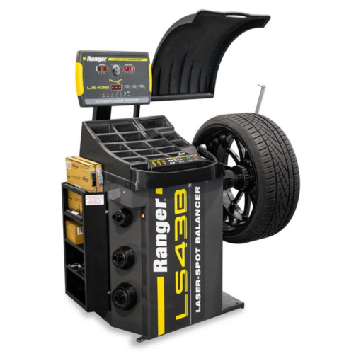 Ranger LS43B wheel balancer / 3d quick-touch laser-spot / 36 mm shaft – yellow/gray