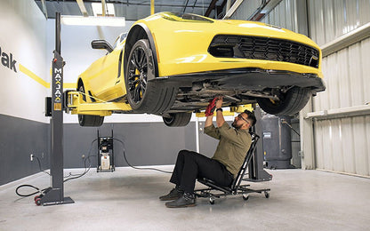 MaxJax M6K 6,000-lb. Capacity / 50.5″ Max. Lift Height / 4.5″ Min. Lift Height / 89.5″ Overall Height