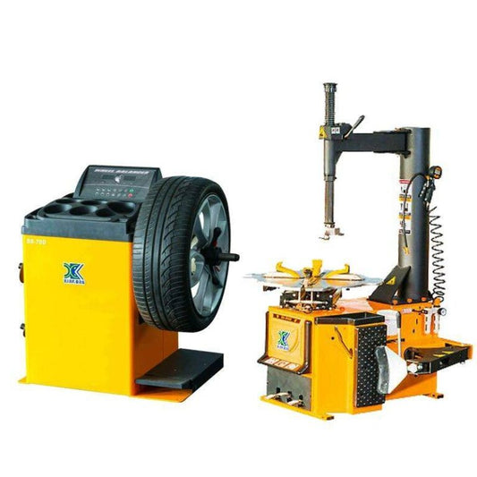 1.5 HP 806B 70D tire changer wheel balancer machine combo rim clamp 14"-28"