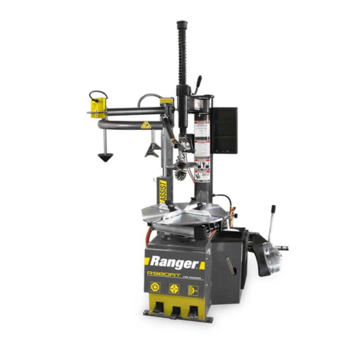 Ranger R980AT tire changer / swing arm / single-tower assist / 30" capacity – yellow/gray