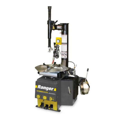 Ranger R980XR tire changer / swing arm / 30" capacity – yellow/gray