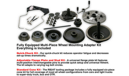 Ranger RB24T super duty truck wheel balancer with drive check technology – yellow/gray