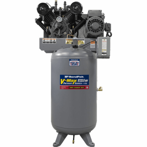 VMP-7580V-601 V-Max Patriot air compressor / 7.5 HP, 1 PH / 80-gallon vertical tank / made in USA