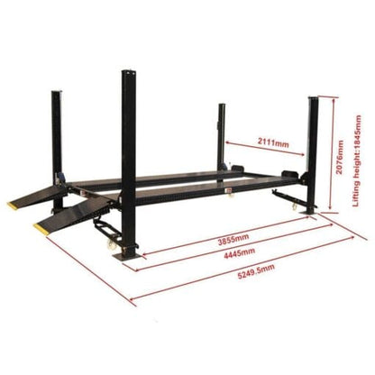 XK P407a 8000 Lb 4-post Heavy Duty Portable Storage Car Lift Auto Hoist–movable
